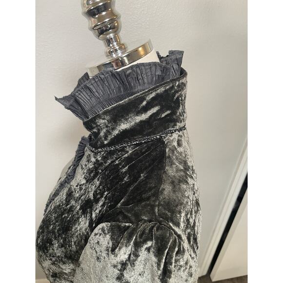 DOROTHEE SCHUMACHER Velour Lace Trimming Steampunk Jacket Victorian MED Gothic - Picture 10 of 16